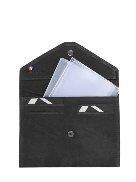 Portefeuille Etincelle Nubuck Leder Etrier Zwart etincelle nubuck EETN054 ander zicht 1